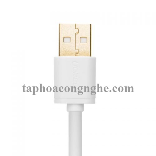 Ugreen 30135 3M màu Trắng Cáp 2 đầu USB 2.0 vỏ nhựa PVC US102 30030135